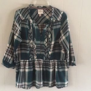 Knox Rose Light Flannel Style Top